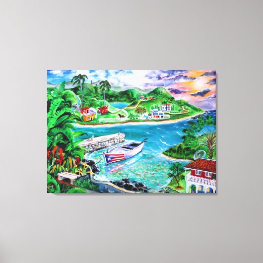 Isla Del Encanto - Kunst van Galina - Canvas Afdruk (Voorkant)