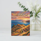 Isla del Sol Bolivia Briefkaart (Staand voorkant)