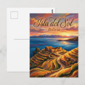 Isla del Sol Bolivia Briefkaart (Voorkant / Achterkant)
