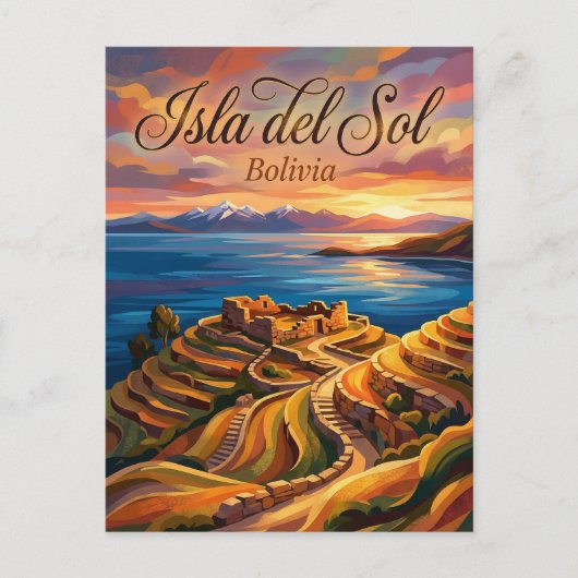 Isla del Sol Bolivia Briefkaart (Voorkant)
