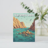 Isla Espíritu Santo Mexico Briefkaart (Staand voorkant)