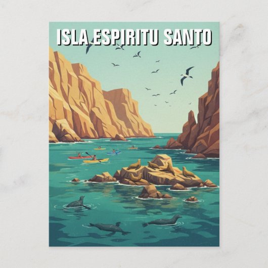 Isla Espíritu Santo Mexico Briefkaart (Voorkant)