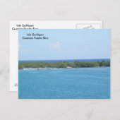 Isla Guilligan Guanica P.R. Briefkaart (Voorkant / Achterkant)
