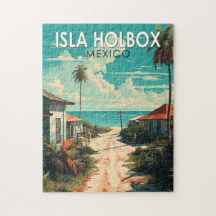 Isla Holbox Mexico Reis Kunst Vintage Legpuzzel