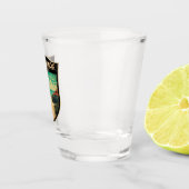Isla Holbox Mexico Reis Kunst Vintage Shot Glas (Rechts)
