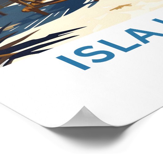 Isla Holbox Mexico Reisprint Poster (Hoek)