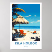 Isla Holbox Mexico Reisprint Poster (Voorkant)