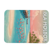 Isla Holbox Mexico Reizen Strand Magneet (Horizontaal)