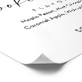 ISLA Minimalistische Cookie Bar Trouwvoorkeurteken Poster (Hoek)