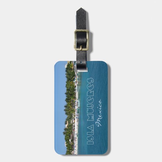 Isla Mujeres, Mexico Bagagelabel (Voorkant verticaal)