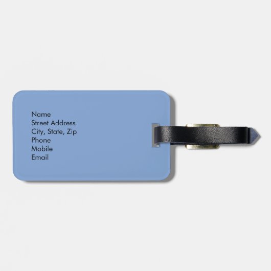 Isla Mujeres, Mexico Bagagelabel (Achterkant horizontaal)