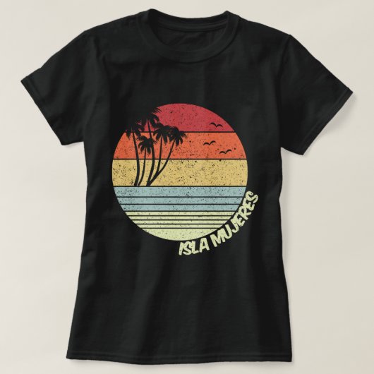 Isla Mujeres Mexico Beach Vacation Souvenir T-shirt (Design voorkant)