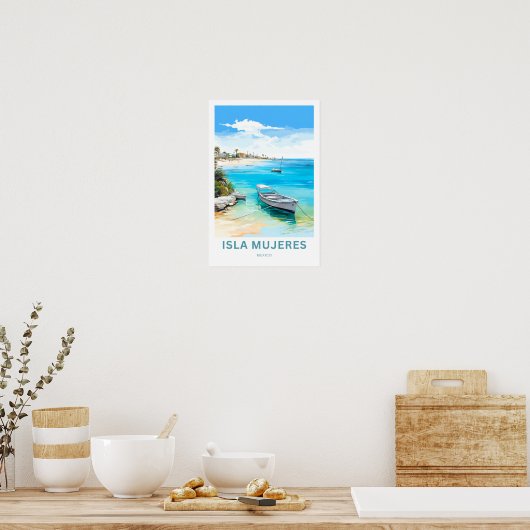 Isla Mujeres Mexico Reisprint Poster (Keuken)