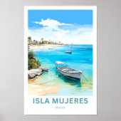 Isla Mujeres Mexico Reisprint Poster (Voorkant)