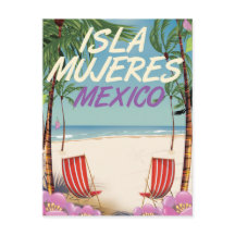Isla Mujeres Mexico strandposter