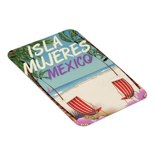 Isla Mujeres Mexico strandposter Magneet (Rechterzijde)