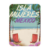 Isla Mujeres Mexico strandposter Magneet (Verticaal)