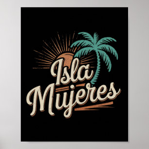 Isla Mujeres Mexico Vakantie Souvenirs Familie Vak Poster