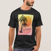 Isla Mujeres Retro  Zonsondergang T-shirt (Voorkant)