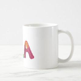 Isla naam in levendige gehaakte patroon koffiemok