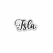 Isla Name - Handgeschreven kalligrafie Sticker (Voorkant)