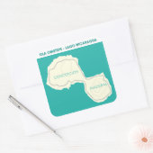 Isla Ometepe Vierkante Sticker (Envelop)