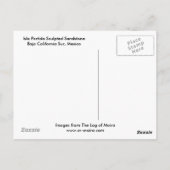 Isla Partida Sculpted Sandstone Baja California Su Briefkaart (Achterkant)