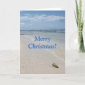 Isla Saona Caribbean Beach Merry Kerstmis! Feestdagen Kaart (Voorkant)