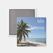 Isla Saona Caribbean Paradise Beach Magneet (Voorkant / Achterkant)