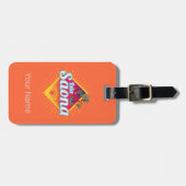 Isla Saona Caribische Dominicaanse Republiek Retro Bagagelabel (Voorkant horizontaal)