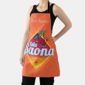 Isla Saona Caribische Dominicaanse Republiek Retro Schort (Insitu)