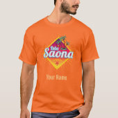 Isla Saona Caribische Dominicaanse Republiek Retro T-shirt (Voorkant)