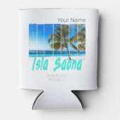 Isla Saona Dominicaanse Republiek Strand  Design Blikjeskoeler (Voorkant)