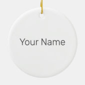 Isla Saona Dominicaanse Republiek Strand  Design Keramisch Ornament (Achterkant)