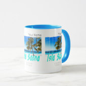 Isla Saona Dominicaanse Republiek Strand Design Mok (Voorkant rechts)