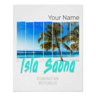 Isla Saona Dominicaanse Republiek Strand Design Perfect Poster
