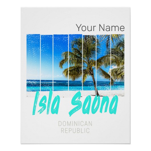 Isla Saona Dominicaanse Republiek Strand  Design Perfect Poster (Voorkant)