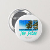 Isla Saona Dominicaanse Republiek Strand Design Ronde Button 5,7 Cm (Voorkant /achterkant)