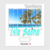 Isla Saona Dominicaanse Republiek Strand  Design Sticker (Vel)
