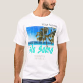 Isla Saona Dominicaanse Republiek Strand  Design T-shirt (Voorkant)