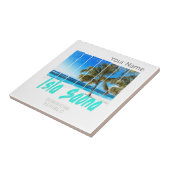 Isla Saona Dominicaanse Republiek Strand  Design Tegeltje (Zijkant)