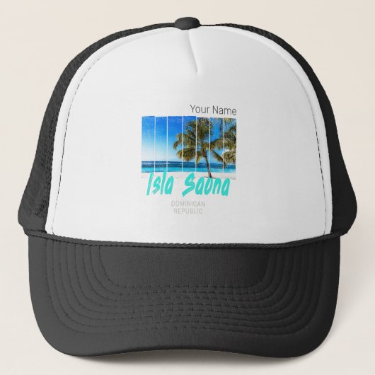 Isla Saona Dominicaanse Republiek Strand  Design Trucker Pet (Voorkant)