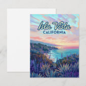 Isla Vista California Santa Barbara Goleta Kaart (Voorkant / Achterkant)