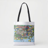 Isla Vista Map Canvas tas (Voorkant)