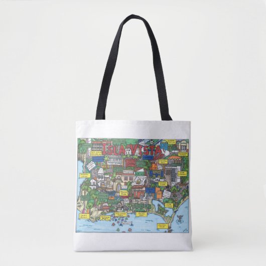 Isla Vista Map Canvas tas (Voorkant)