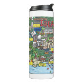Isla Vista Map Thermal Tumbler Thermosbeker (Gedraaid links)