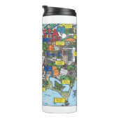 Isla Vista Map Thermal Tumbler Thermosbeker (Geroteerd rechts)