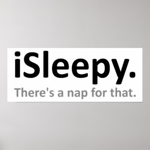 iSlaap Grappige Poster