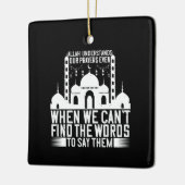 islam - Allah begrijpt onze gebeden Keramisch Ornament (Links)