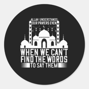 islam - Allah begrijpt onze gebeden Ronde Sticker